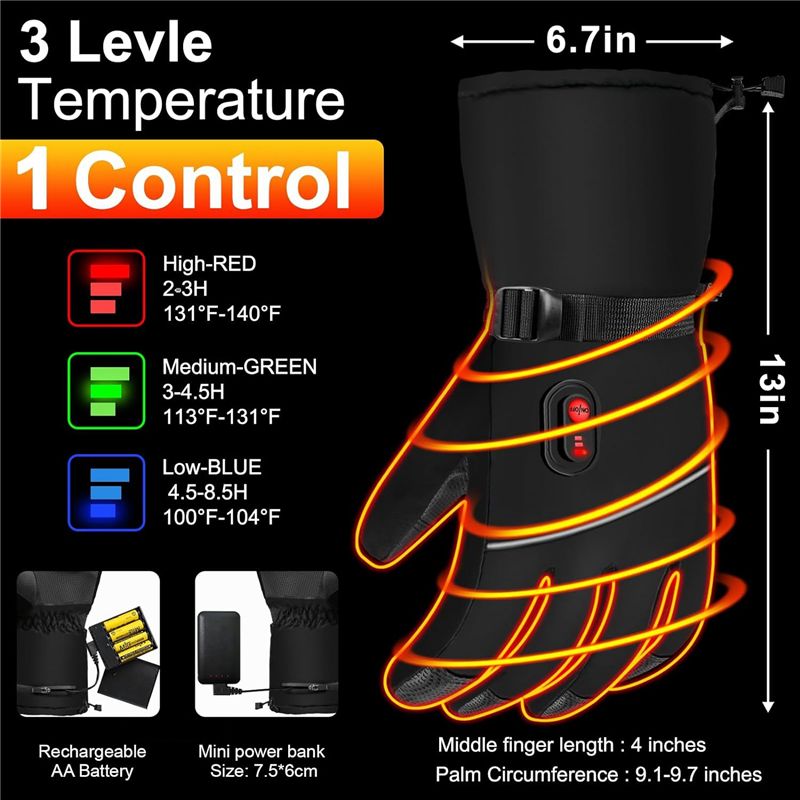 A07T-Electric Heated Gloves Ha - Heated Gloves Electric 评论和价格